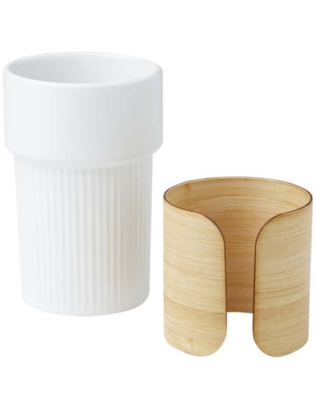 Bicchiere con custodia in bambù da 340 ml Fika