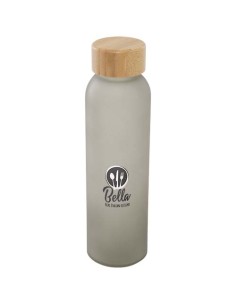 Bottiglia in vetro a calce sodata opaco con coperchio in bambù da 500 ml Lume  