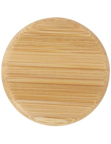 Bottiglia in vetro a calce sodata opaco con coperchio in bambù da 500 ml Lume  