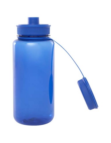 Borraccia sportiva da 900 ml in PET riciclato certificato RCS con coperchio multifunzione Ryder 