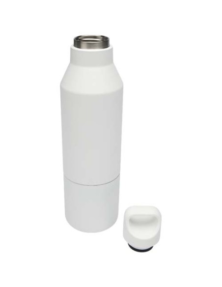 Borraccia termica da 600 ml in acciaio inox riciclato certificato RCS con tazza da 300 ml Odessy