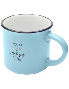 Tazza in ceramica Bari da 240 ml con finitura lucida
