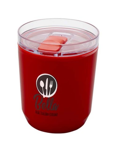 Bicchiere a doppia parete in plastica riciclata da 180 ml Hudson