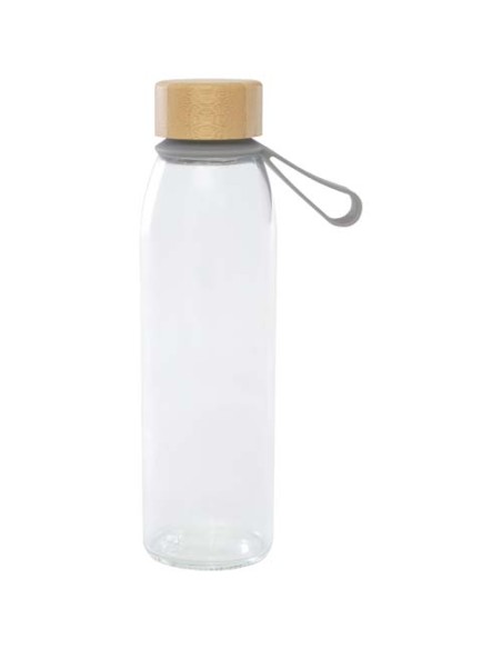 Borraccia in vetro da 500 ml con manico in silicone e coperchio in bambù Porto 