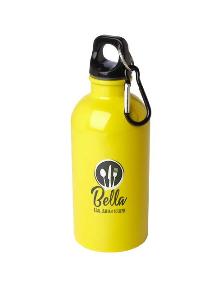 Borraccia da 400 ml in acciaio inossidabile certificato RCS a parete singola con moschettone Oregon