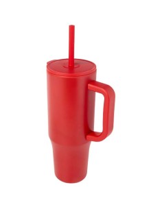 Bicchiere termico da 900 ml certificato RCS con cannuccia in silicone Brady