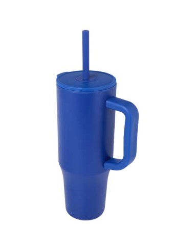 Bicchiere termico da 900 ml certificato RCS con cannuccia in silicone Brady