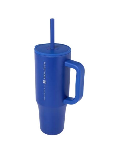 Bicchiere termico da 900 ml certificato RCS con cannuccia in silicone Brady