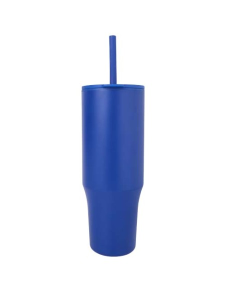 Bicchiere termico da 900 ml certificato RCS con cannuccia in silicone Brady