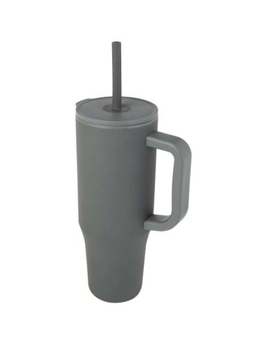 Bicchiere termico da 900 ml certificato RCS con cannuccia in silicone Brady