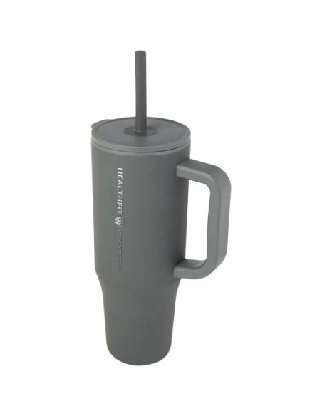 Bicchiere termico da 900 ml certificato RCS con cannuccia in silicone Brady
