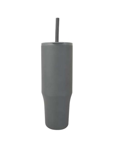 Bicchiere termico da 900 ml certificato RCS con cannuccia in silicone Brady