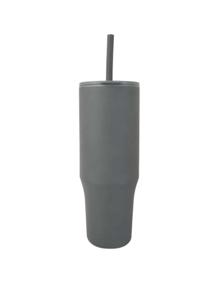 Bicchiere termico da 900 ml certificato RCS con cannuccia in silicone Brady