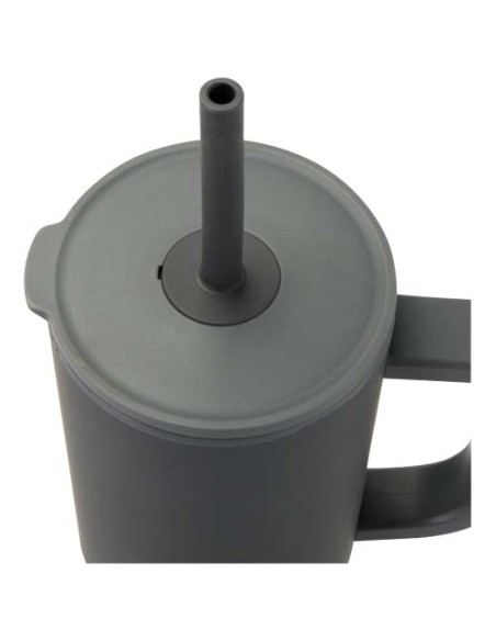 Bicchiere termico da 900 ml certificato RCS con cannuccia in silicone Brady