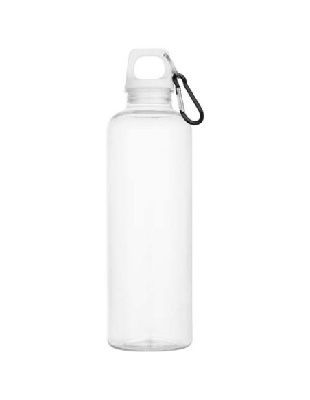 Borraccia in plastica riciclata certificata RCS da 750 ml con moschettone Oregon