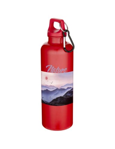 Borraccia in plastica riciclata RCS in tinta unita con moschettone Oregon da 750 ml