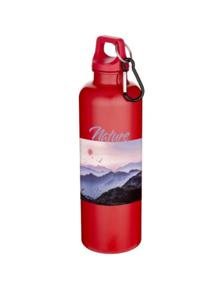 Borraccia in plastica riciclata RCS in tinta unita con moschettone Oregon da 750 ml