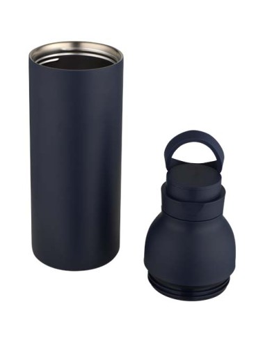 Borraccia in acciaio inossidabile riciclato certificato RCS a doppia parete da 650 ml con set di coperchi da 3 pezzi Illumina