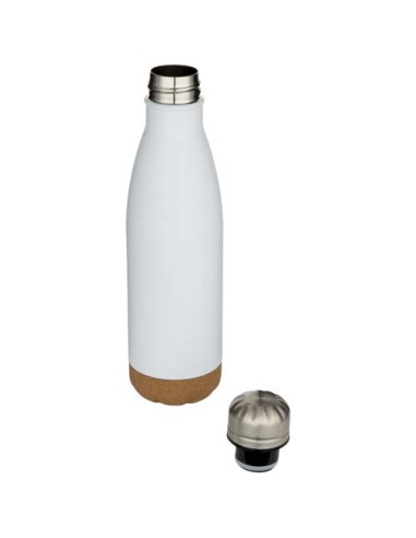 Borraccia termica in acciaio inossidabile a doppia parete isolamento sottovuoto da 500 ml con dettagli in sughero Cove