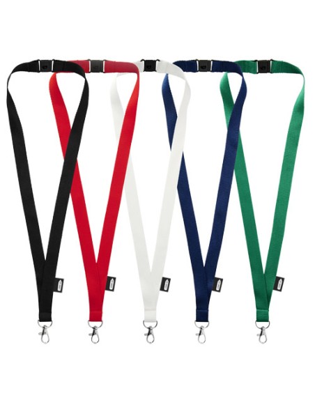 Lanyard Tom in PET riciclato con sgancio di sicurezza