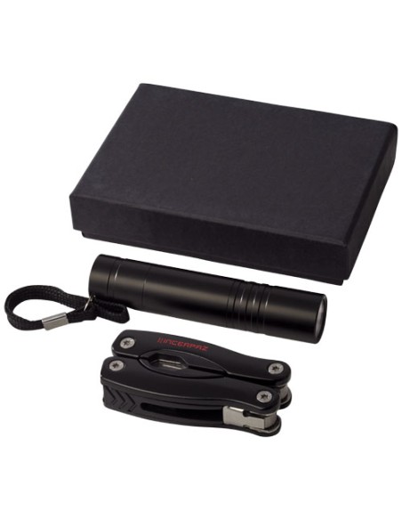 Set con coltello multifunzione e torcia a LED Scout