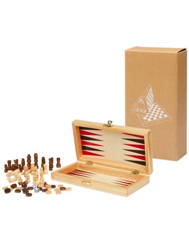 Set giochi da tavolo 3 in 1 Mugo