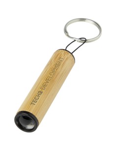 Portachiavi in bambù con luce Cane