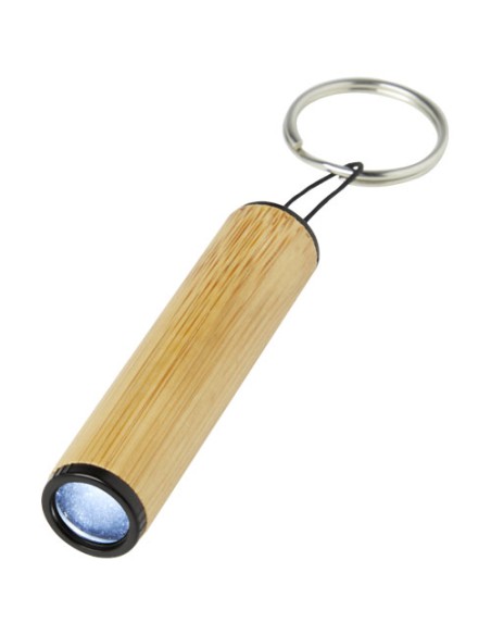 Portachiavi in bambù con luce Cane