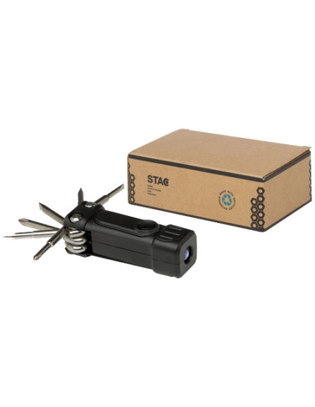 Set di cacciaviti 8 in 1 con torcia in plastica riciclata RCS Octo