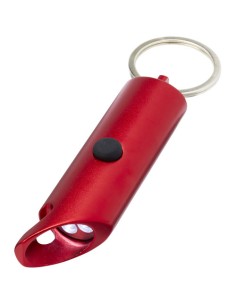 Portachiavi con torcia a LED e apribottiglie in alluminio riciclato IPX Flare