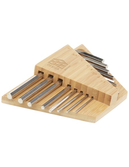 Set di attrezzi con chiave esagonale in bambù Allen