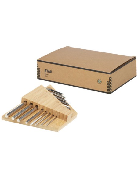 Set di attrezzi con chiave esagonale in bambù Allen