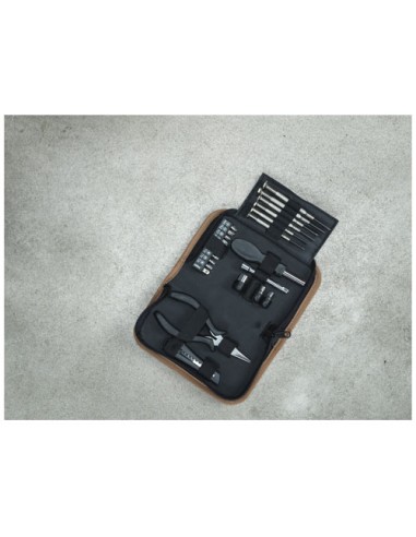 Set di attrezzi da 24 pezzi in plastica riciclata RCS con custodia in sughero Spike