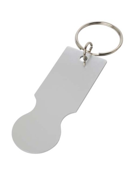 Portachiavi con gettone carrello della spesa Rhea