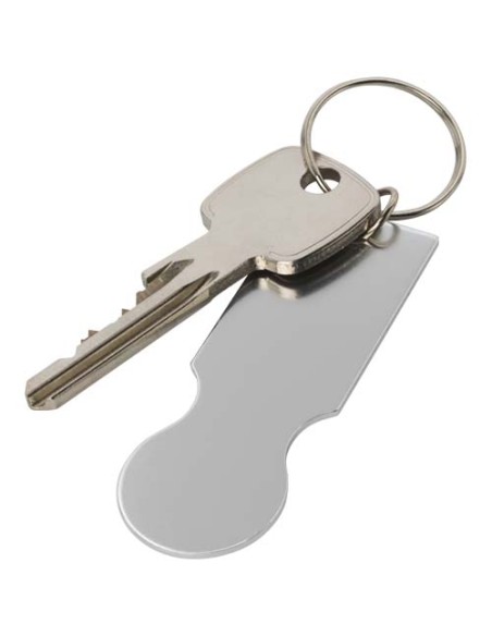 Portachiavi con gettone carrello della spesa Rhea