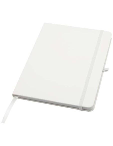 Blocco note formato A5 con copertina rigida in materiale riciclato e pagine a righe Teak