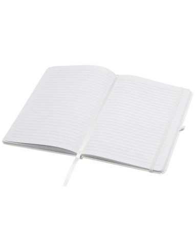 Blocco note formato A5 con copertina rigida in materiale riciclato e pagine a righe Teak