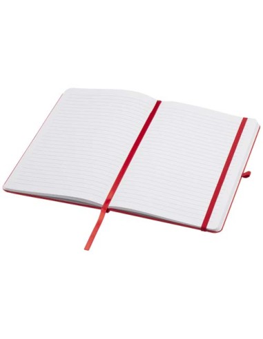 Blocco note formato A5 con copertina rigida in materiale riciclato e pagine a righe Teak