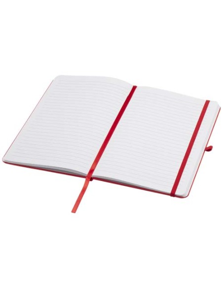 Blocco note formato A5 con copertina rigida in materiale riciclato e pagine a righe Teak