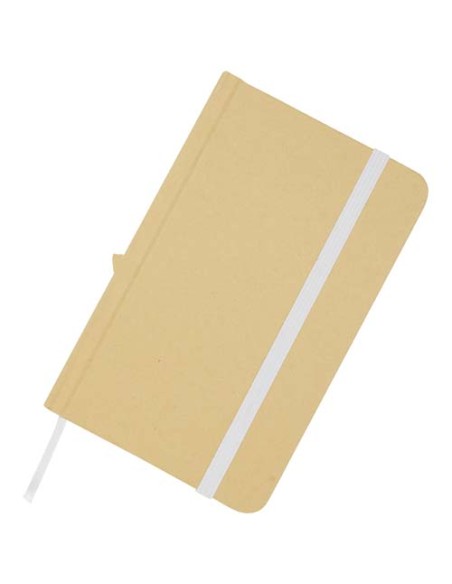 Blocco note formato A6 con copertina rigida in materiale riciclata e pagine bianche Reed