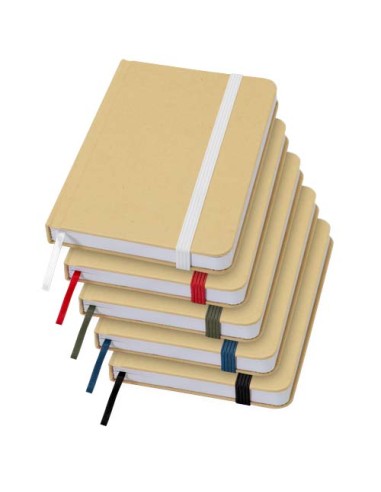 Blocco note formato A6 con copertina rigida in materiale riciclata e pagine bianche Reed