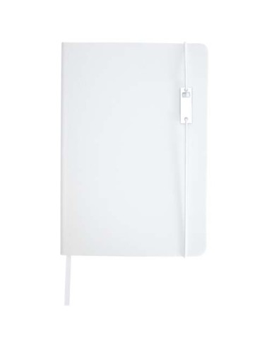 Set con blocco note formato A5 con copertina rigida e penna roller Legato Elegance