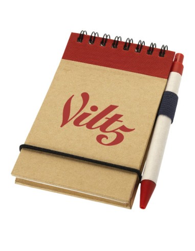 Taccuino riciclato formato A7 con penna Zuse