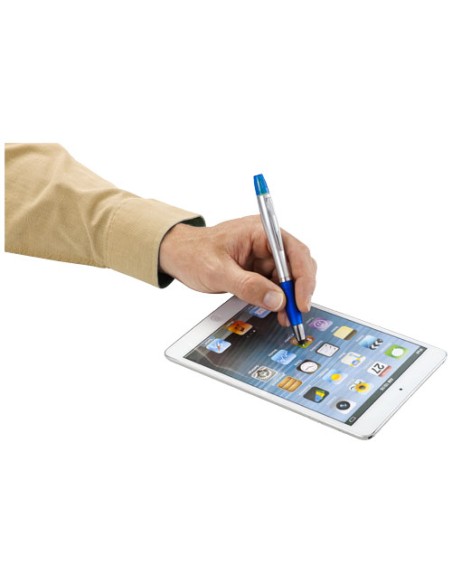 Penna a sfera con stylus ed evidenziatore Nash (inchiostro nero)