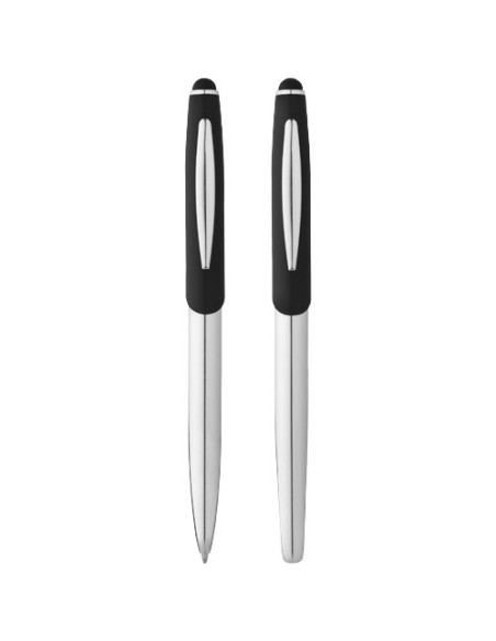 Set penna a sfera e penna roller con stylus Geneva (inchiostro blu)