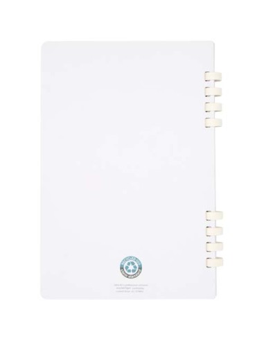 Blocco note a spirale formato A5 con copertina rigida in materiale riciclato certificato RCS Fil