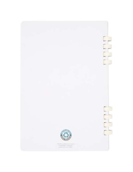 Blocco note a spirale formato A5 con copertina rigida in materiale riciclato certificato RCS Fil