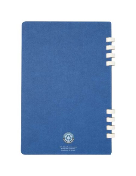 Blocco note a spirale formato A5 con copertina rigida in materiale riciclato certificato RCS Fil