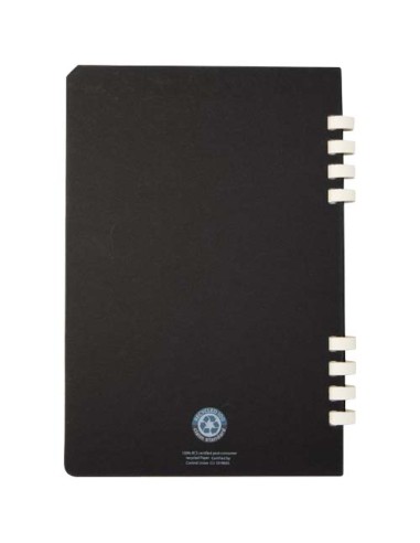 Blocco note a spirale formato A5 con copertina rigida in materiale riciclato certificato RCS Fil