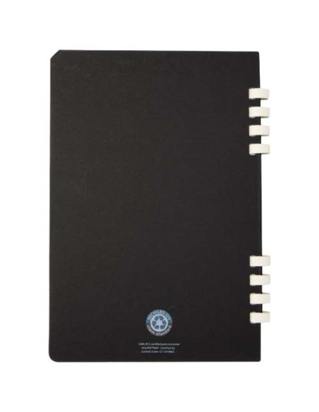 Blocco note a spirale formato A5 con copertina rigida in materiale riciclato certificato RCS Fil